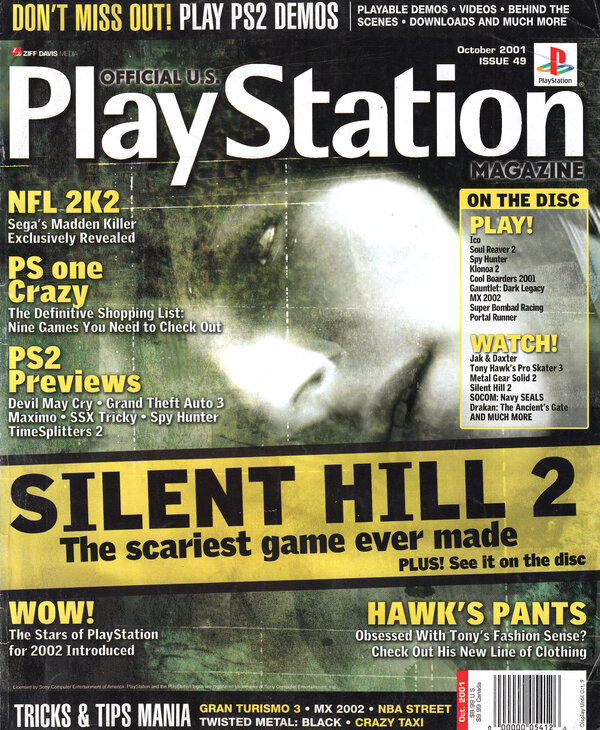 Official U.S. PlayStation Magazine Issue 049 (October 2001) cover